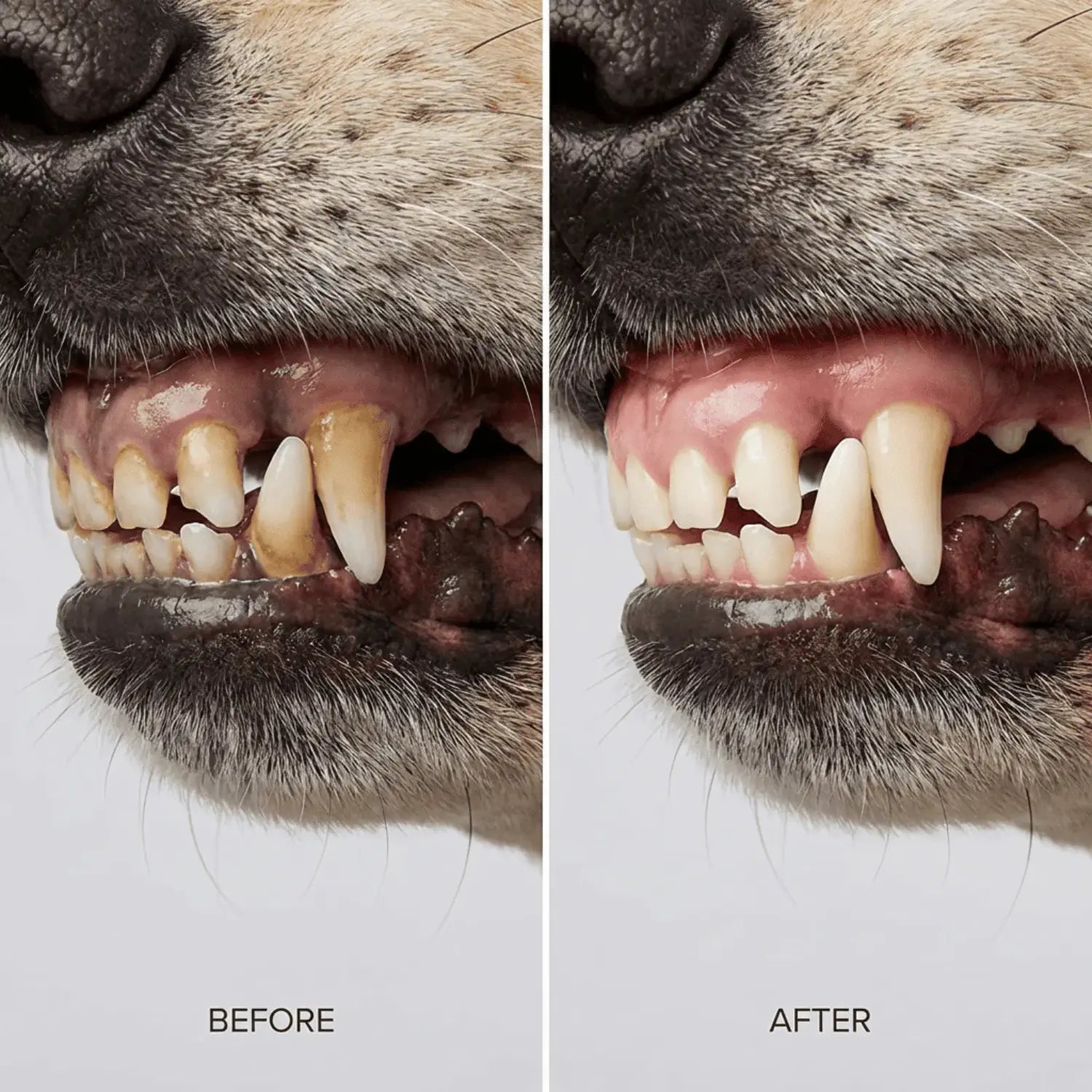 Before and after 30 days of DentalWipes™